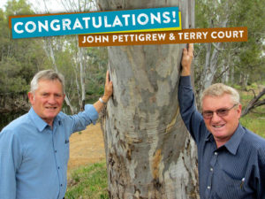 John Pettigrew and Terry Court are active initiators, members and leaders of multiple environment groups in the Goulburn Valley. They work tirelessly to create positive change, and have been passionate advocates for environmental water recovery under the Murray-Darling Basin Plan and for a clean energy future in their region. This year we award their work in bringing national and international expert speakers to the region to increase awareness of climate change adaptation options, and ways to reduce the region’s eco footprint.